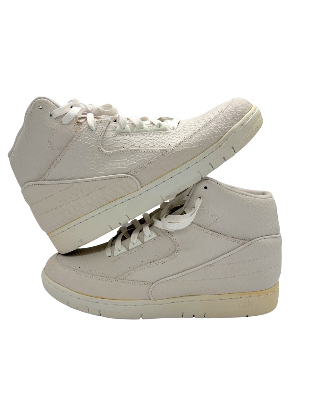Nike Air Python Mid White Snakeskin 705066-100 Men’s Size 11 Leather Sneakers